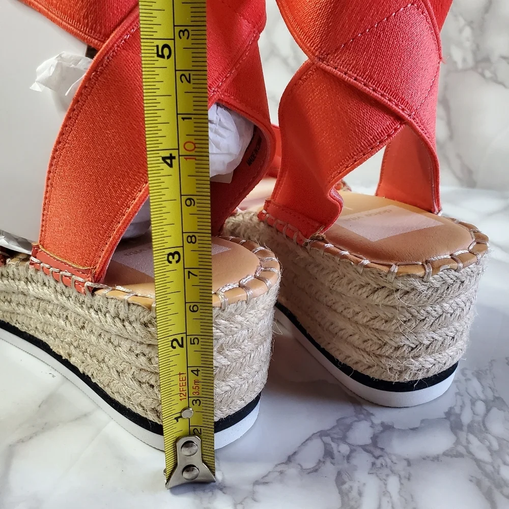 Dolve Vita Coral Elastic Espadrille Sandals 7.5